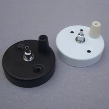 2 шт./лот 60x15 мм черный/белый шнур подвесной светильник навес винтажная Потолочная пластина с кабельным замком и стальной веревочный замок