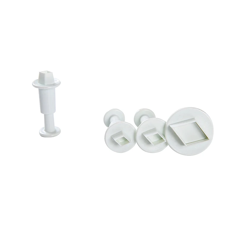 4pcs Diamond Embossing Die Spring Stamping DIY Baking Fondant Plastic Cake Mould | Дом и сад