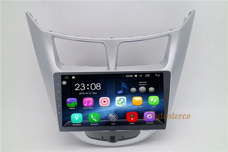 Clearance Big screen Android Car GPS Navigation Car DVD Player For Hyundai Accent Verna 2011+  stereo unit multimedia 12