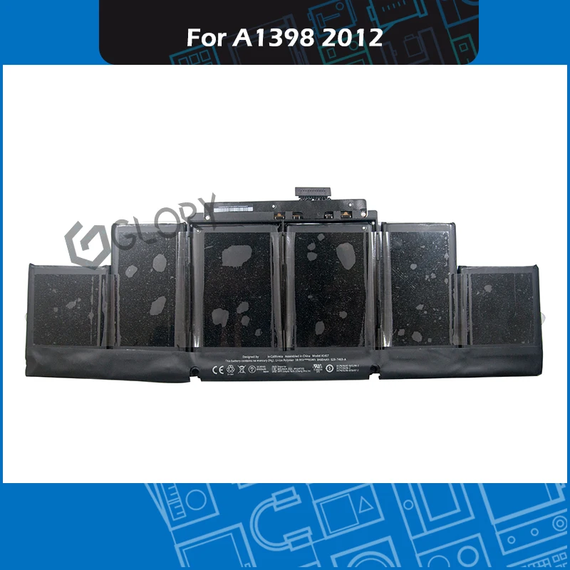 Аккумулятор A1398 для ноутбука A1417 10 95 в Втч 8460 мАч Macbook Pro Retina 15 дюймов Mid-2012 Ранняя-2013