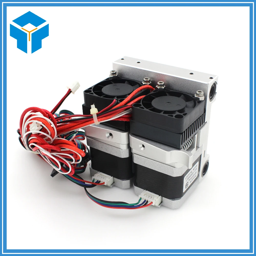 New DIY MK10 double nozzle extruder kit Makerbot2 metal extruder Aluminum alloy X axis sliding block