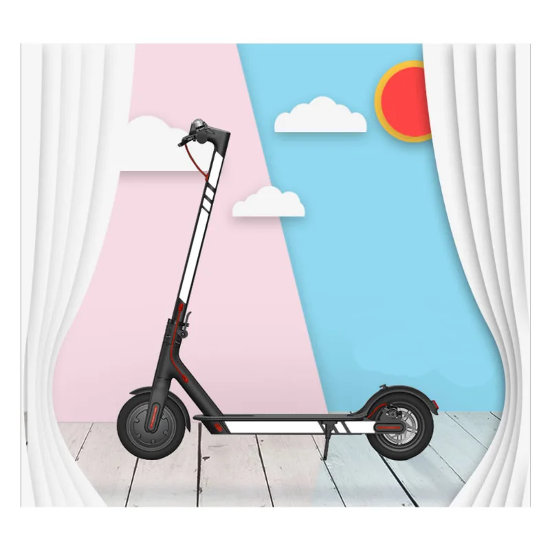 Xiaomi Mijia M365 Electric Scooter Reflective Stickers Reflect Light Tags Paster Decals Night Safety Warning Strip Reflector