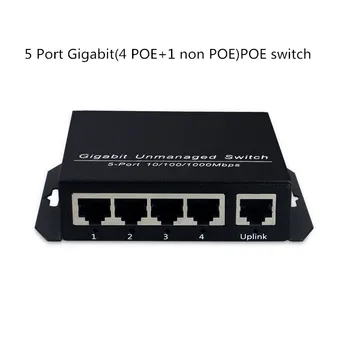 

4 port Gigabit PoE Switch network of compatible network cameras and wireless AP power IEEE 802.3af(15.4W)
