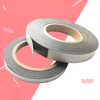 

1mx2cm Flexible Slim Soft Rubber Dual Sided Strong Magnetic Strip self adhesive flexible Home DIY Tape