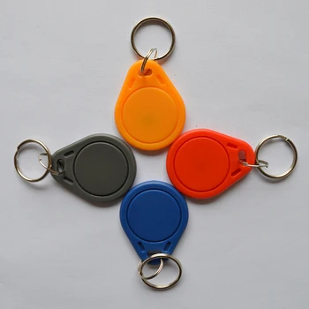 

100pcs 13.56MHz IC M1 Smart Keyfobs Tags Access Control RFID Key Finder Card Token Attendance Management Keychain ABS Waterproof