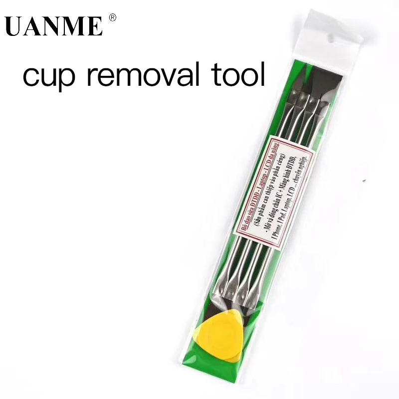 

UANME 4PCS IC Chip Repair Thin Blade Remover with Handle for A8 A9 CPU Processors NAND Flash Mainboard