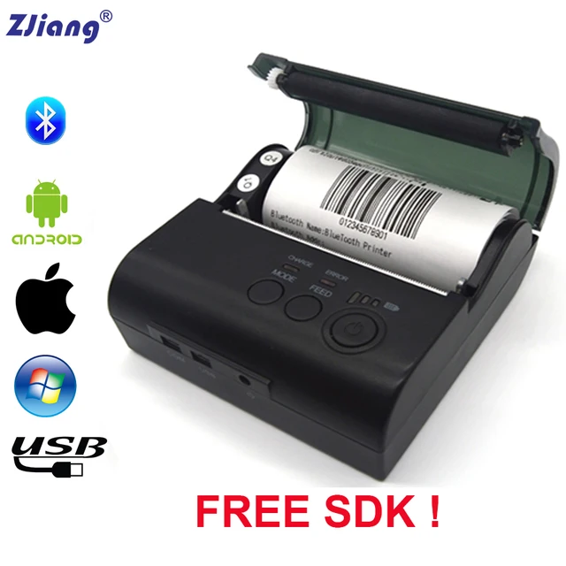 Cheap 80mm Portable Bluetooth Thermal Printer Mini ticket receipt USB Wireless Mobile Printer For Windows Android IOS