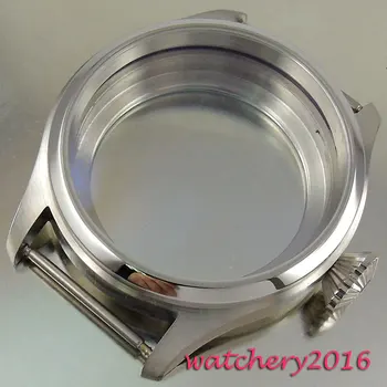 

New 47mm full stainless steel case fit eta 6497 6498 movement Men's watch case