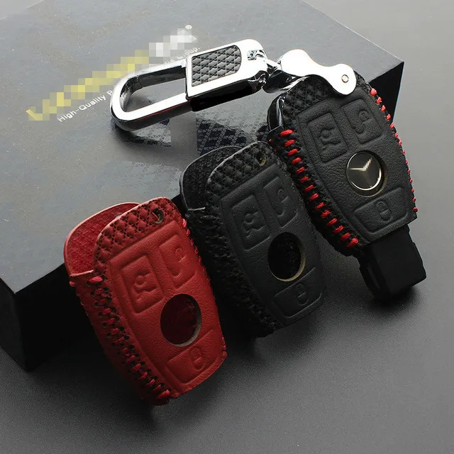 

For benz smart for two for jeremy 2010/12 shell KEY COVER holder Kraft first layer car key case Free shipping