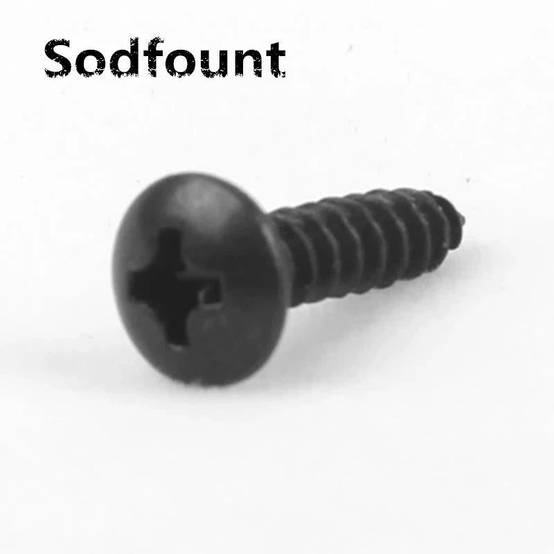 100 шт. саморез phillips truss M4 TA Black винты для электронной техники|self tapping screw|tapping screwcap screw