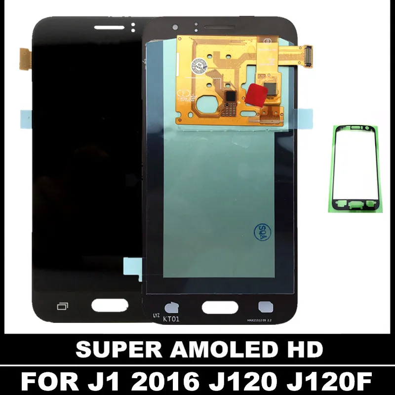 Замена сенсорных ЖК-дисплеев для Samsung Galaxy J1 J120 2016 J120H J120F LCD AMOLED дисплей сенсорный