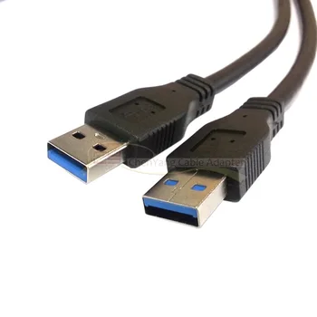 

combo two USB 3.0 male to USB 3.0 Female Extension Cable 50cm with screw Panel Mount holes 30cm 100cm