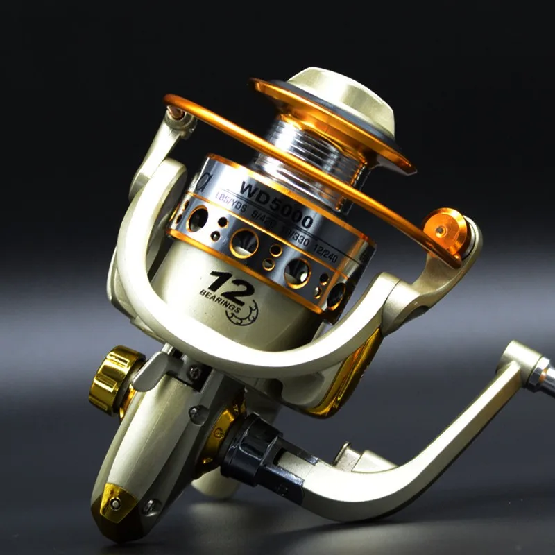 

2019 New Double Brake Design Fishing Reel Super Strong Carp Fishing Feeder Spinning Reel Spinning wheel type fishing wheel