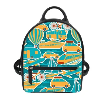 

Noisydesigns Eiffel Tower Printing Women Backpack School Shoulder Bags for Teenage Girls Casual Travel Mini Bagpack