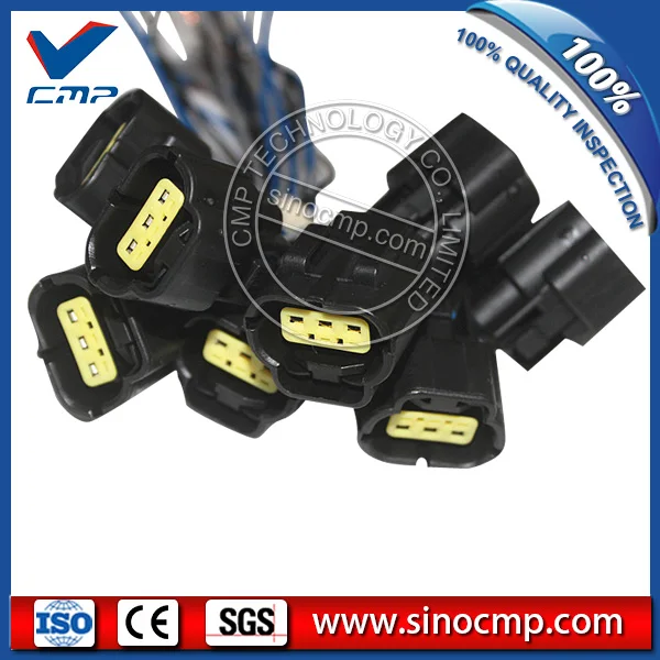 

Kobelco excavator sensor harness plugs SK-8 SK200-8 3 line wire