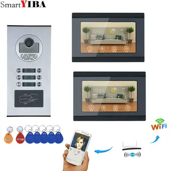 

2 Units Apartment 7 Inch Monitor Wifi Wireless Video Door Phone Doorbell Intercom Camera Video Recording Support 8 mobile APP