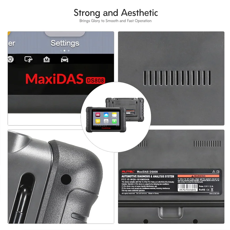 Autel Maxidas DS808(обновленная версия DS708) Автомобильный диагностический инструмент OBD2 сканер ключ кодирование(одна и та же Функция как MS906