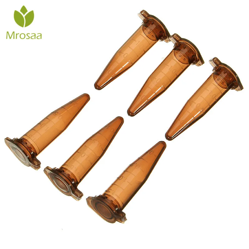 Новые 50 шт. Micro Пластик Тесты трубки центрифуги флакон оснастки Кепки контейнер