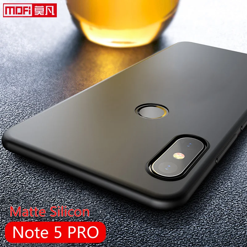 Матовый чехол для xiaomi redmi note 5 pro Ультратонкий Мягкий силиконовый черный накладка тонкий чехол|case cover|case