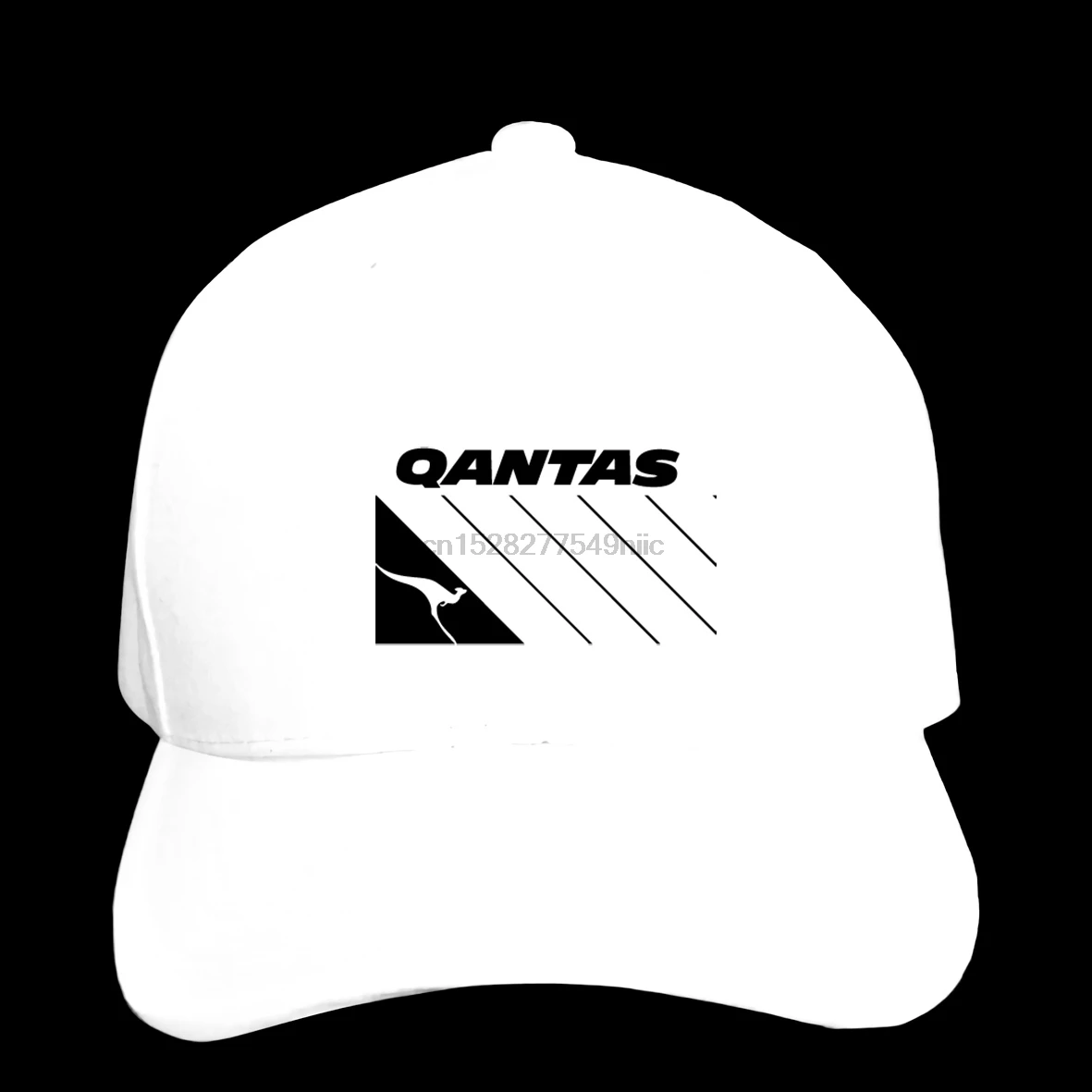 Men Baseball Cap Qantas Black logo Snapback Women Hat Peaked | Аксессуары для одежды