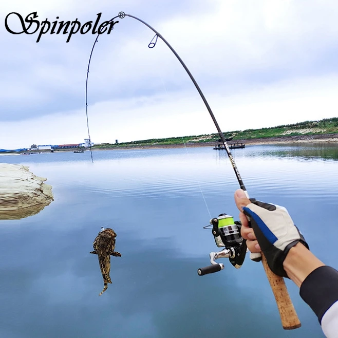Новинка мягкая рыболовная удочка Spinpoler с твердым наконечником 1 68 м 8 светильник