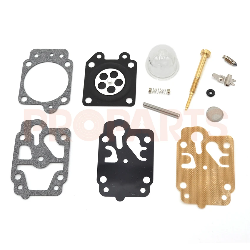 10 SET Carburetor Repair Kits With Primer Bulb Needle For Brush Cutter CG260 CG330 CG430 CG520