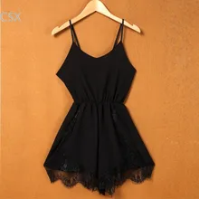 ladies playsuit V-neck overalls Lace rompers Womens Jumpsuit Backless Strap chiffon short Rompers Macacao Feminino 31