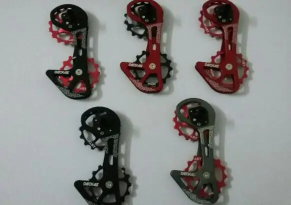 

DECKAS Road bicycle rear derailleur pulleys Steel bearing jockey wheels 15T-15T Use RD 9000 / 9070/6800/6870