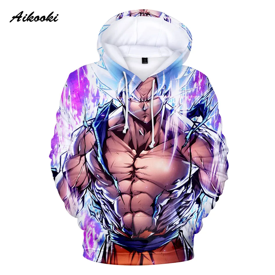 

Aikooki 3D Dragon Ball Hoodies Men/Women Sweatshirts Hoody Cartoon Dragon Ball Hooded Boy/Girls Polluver Autumn Cool Design Top