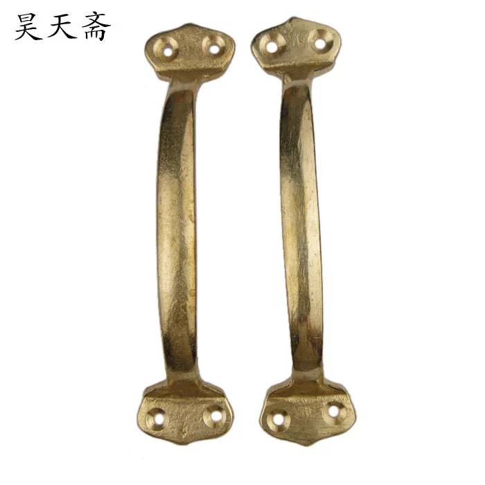 [هاو تيان نباتي] برونزية النحاس مقبض خزانة مقبض الباب كبيرة الصينية HTC-234