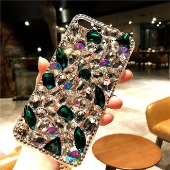 

For Samsung Galaxy J5 J4 J6 J7 J8 2018 A6 A8 A7 A5 A3 Luxury Glitter Back Cover Crystal Bling Diamond rhinestone soft Phone case