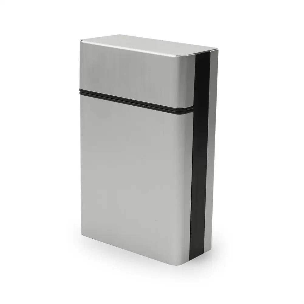 Portable Unisex Metal Aluminum Cigar Cigarette Tobacco Case Storage