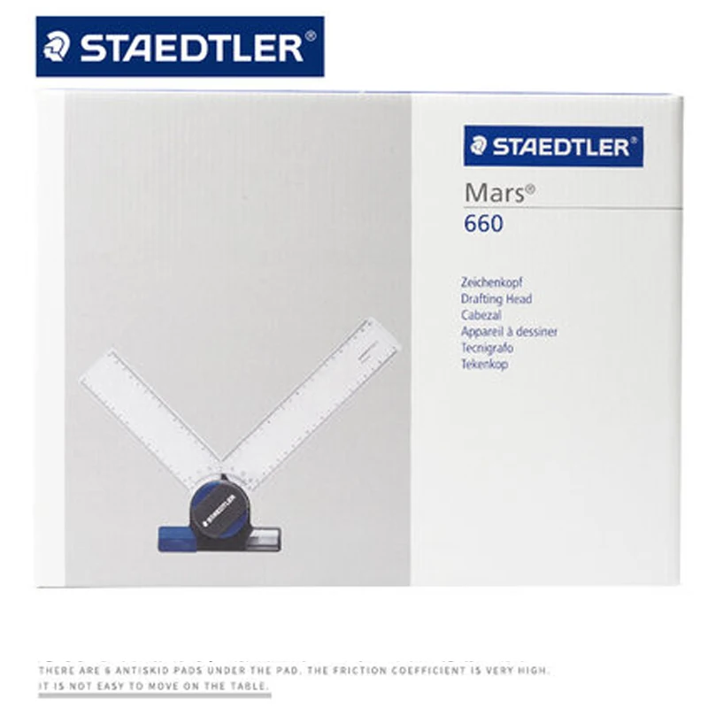 STAEDTLER 660 20 вращающаяся/угловая линейка, измерительный инструмент, подходящий для дизайнерского рисования и т. Д