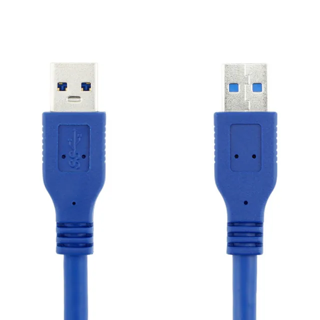 High Speed Blue USB 3.0 A type Male to Male USB Extension Cable AM TO