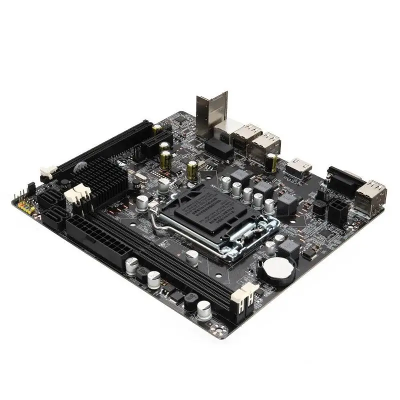 Desktop Computer Mainboard Motherboard 1155 DDR3 PCIE Micro ATX for Intel H61 Socket LGA Support Core i7/i5/i3/Pentiun/Celeron