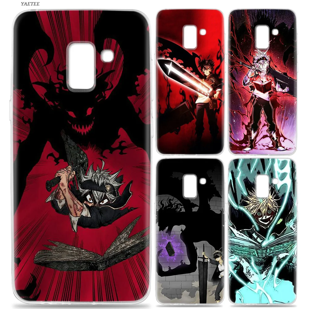 

Manga Anime Black Clover Soft Case For Samsung Galaxy J4 J6 Plus J3 J5 J7 J8 J2 Pro 2018 2016 Offical Painted Cover