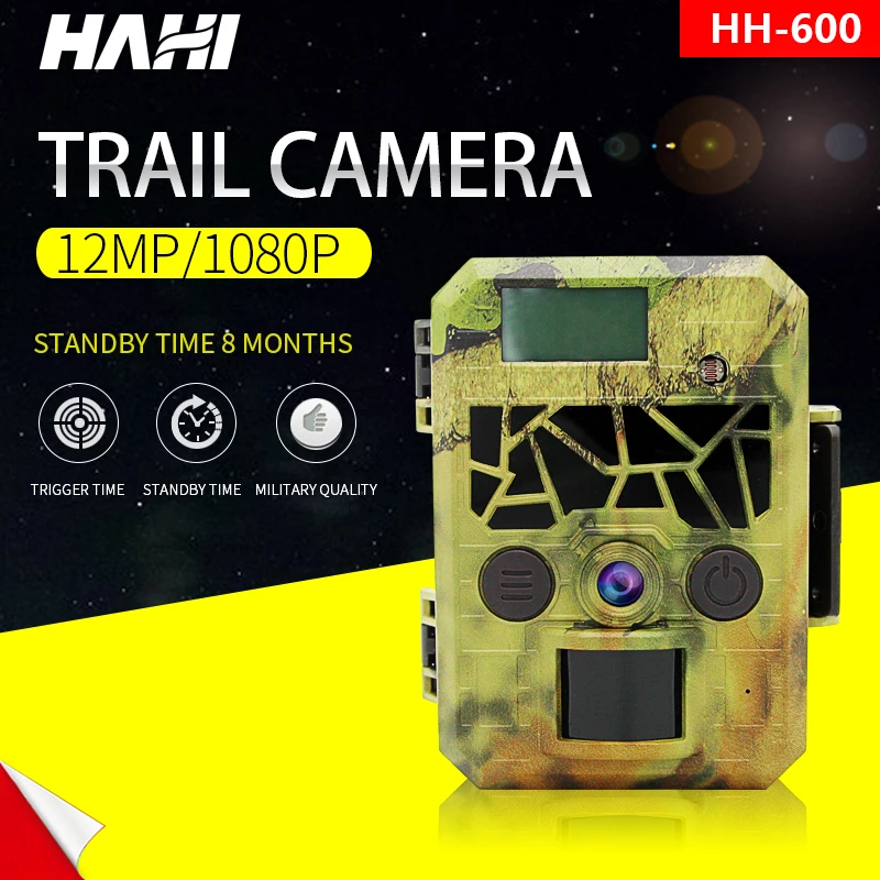 

Hunting Camera 12MP 1080P HD Night Vision Outdoor Wildlife Trail Ordinary Cameras photo Video traps 1.2" LCD Wildlife Cameras