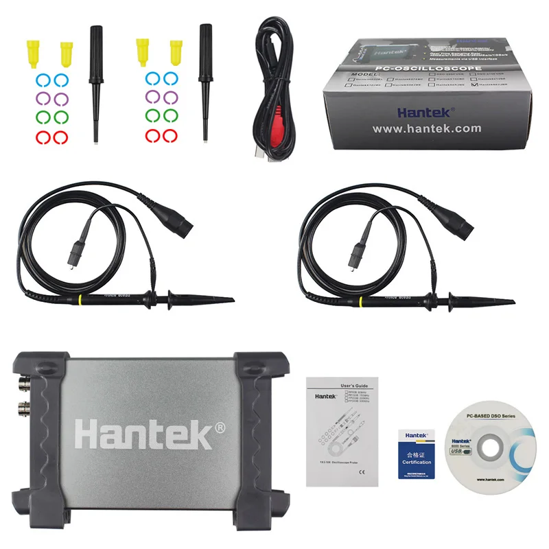 Портативный осциллограф Hantek 6022BE & 6022BL для ноутбука ПК USB цифровой 2 20 МГц 48MSA/s|hantek