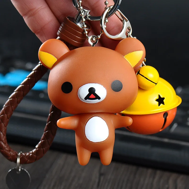 Rilakkuma брелок милый мультфильм медведь брелок Аниме автомобиль брелок с держателем сумка Подвеска - Цвет: Type 10