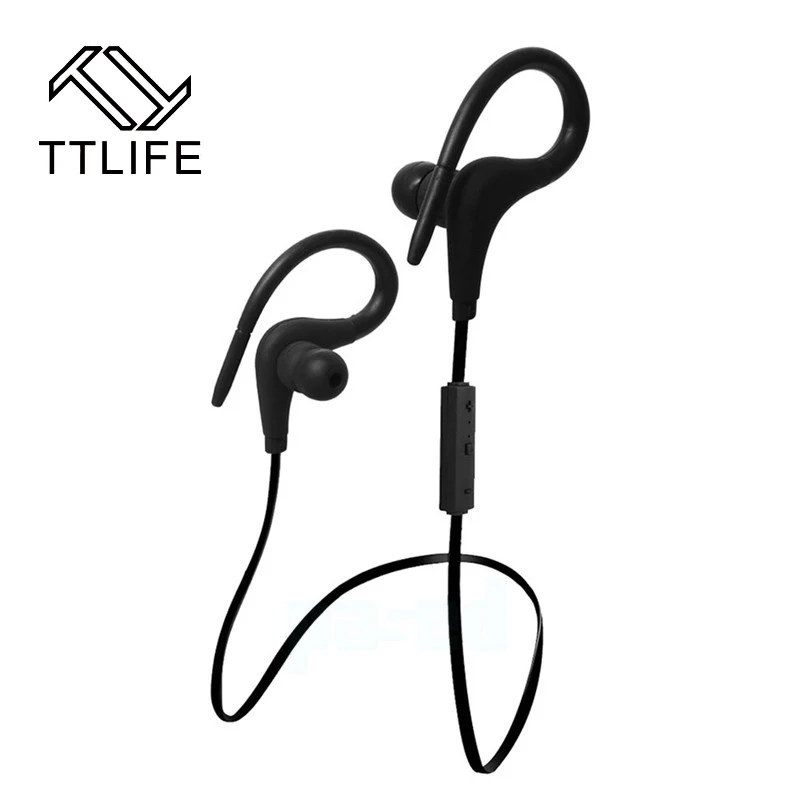  TTLIFE Newest Wireless Bluetooth Ear Hook Sports Jogging Stereo Sweatproof Earphone Headset For iphone Wholesale 