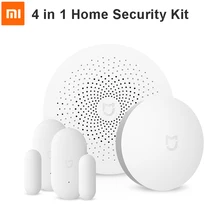 Xiaomi умный дом комплекты безопасности версия 2 Многофункциональный шлюз беспроводной переключатель двери Windows сенсор 4 в 1 комплект