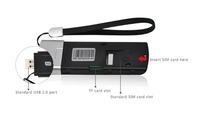 4G LTE USB модем карта даты разблокированный беспроводной ключ мобильный Mifi разблокированный широкополосный с USB внешней картой