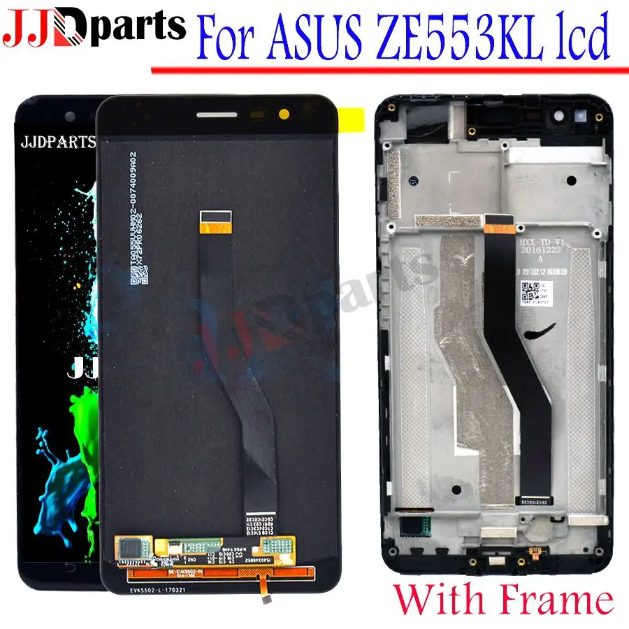 

Display For Asus ZenFone 3 Zoom Z01HD LCD Display Touch Screen Digitizer Assembly Z01HD lcd With Frame For Asus ZE553KL display
