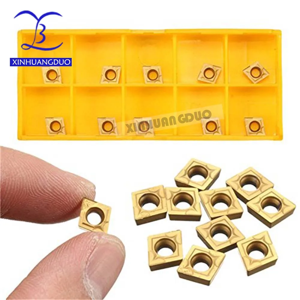 10 Inserti In Carburo TCMT110204 US735 - Per Semifinitura E Finitura, Alta Precisione
