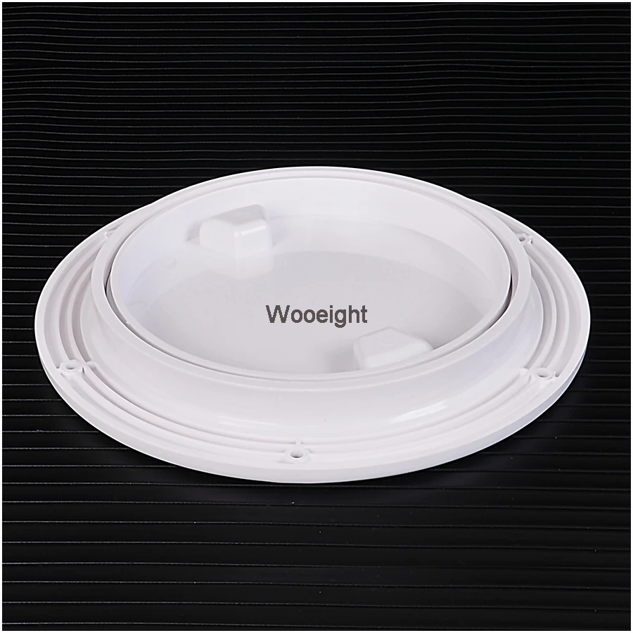 4 6 Marine Boat RV White Round Access Hatch Cover Accessories Screw Out Deck Inspection Plate (3)