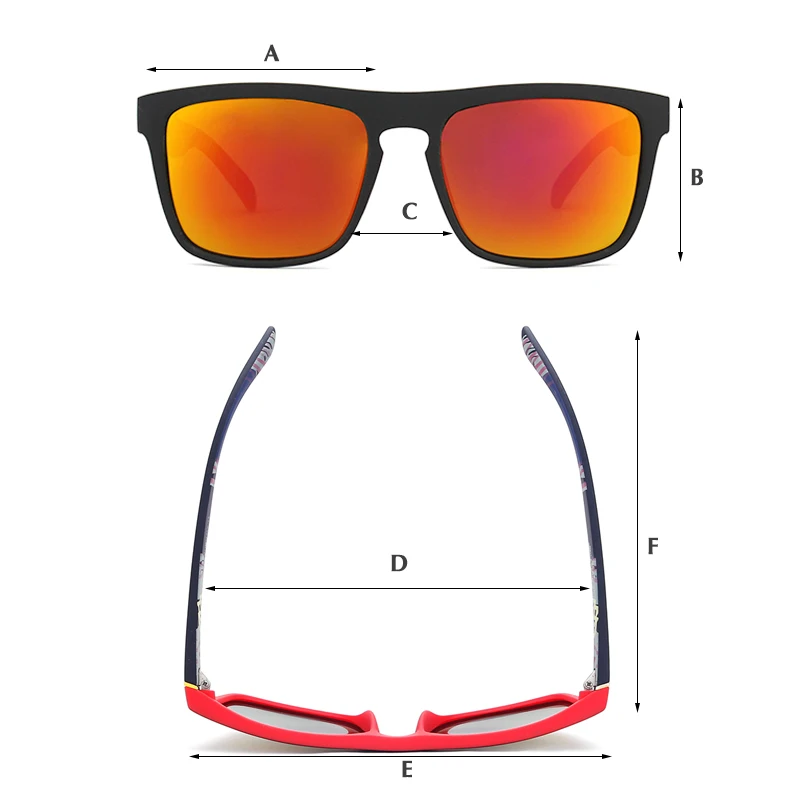 Mirror Square Men Cycling Sun Glasses Brand New Polarized Women Sunglasses Sports Goggles UV400 gafas de sol Color Lens