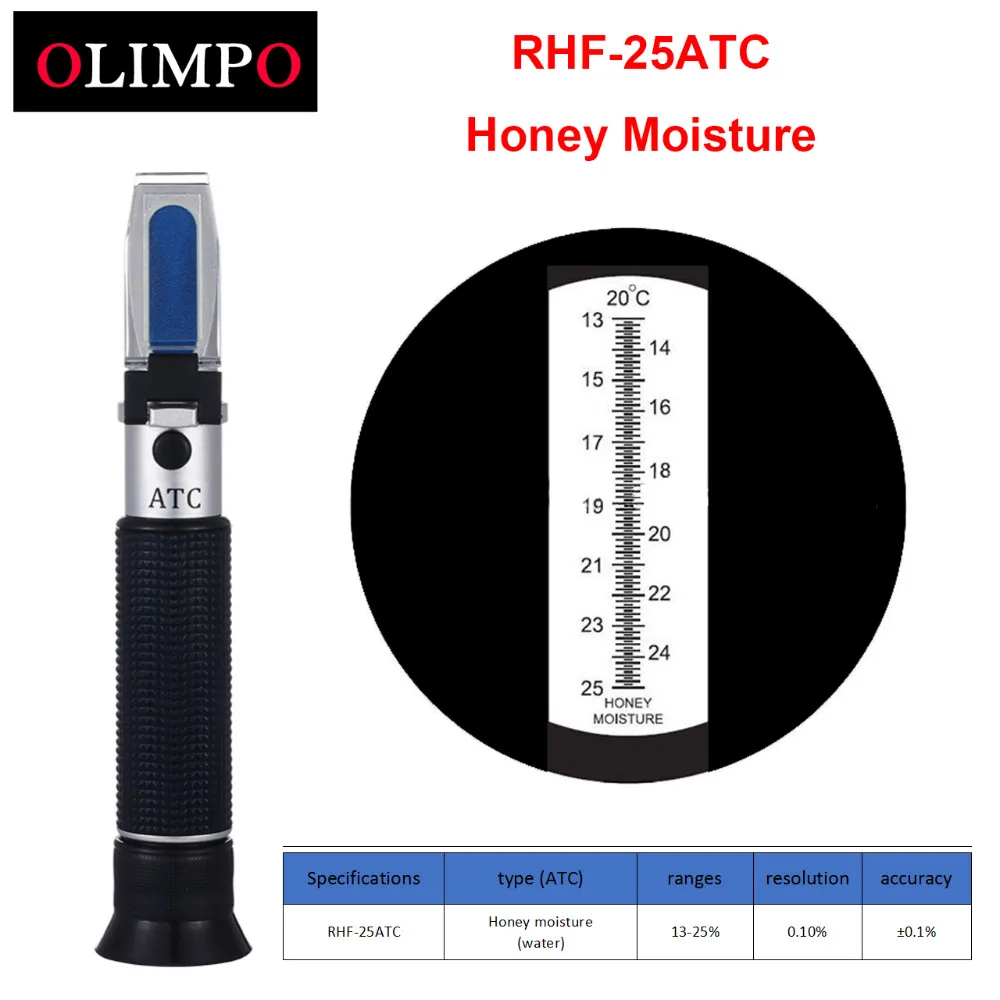 

olimpo Honey Water Refractometer 13-25% Moisture RHF-25ATC Apiculture Beekeeper