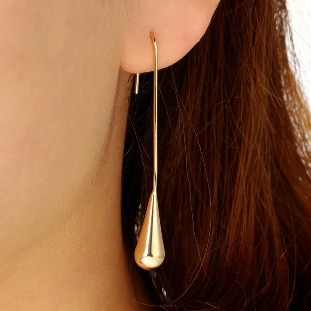 

Women Geometric Waterdrop Linear Hook Earrings Party Jewelry Charms