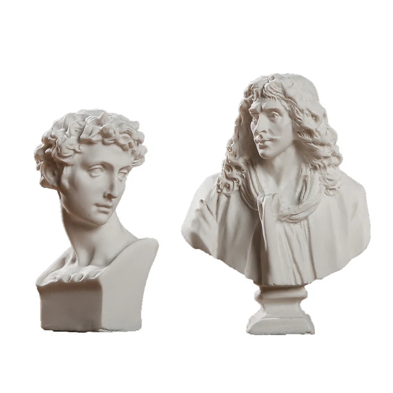 Всемирно известная статуя мини-фигурка Мольер/Арес гипсовая фигура украшение Смола Бюст эскиз модель практики/смола скульптура/ремесла
