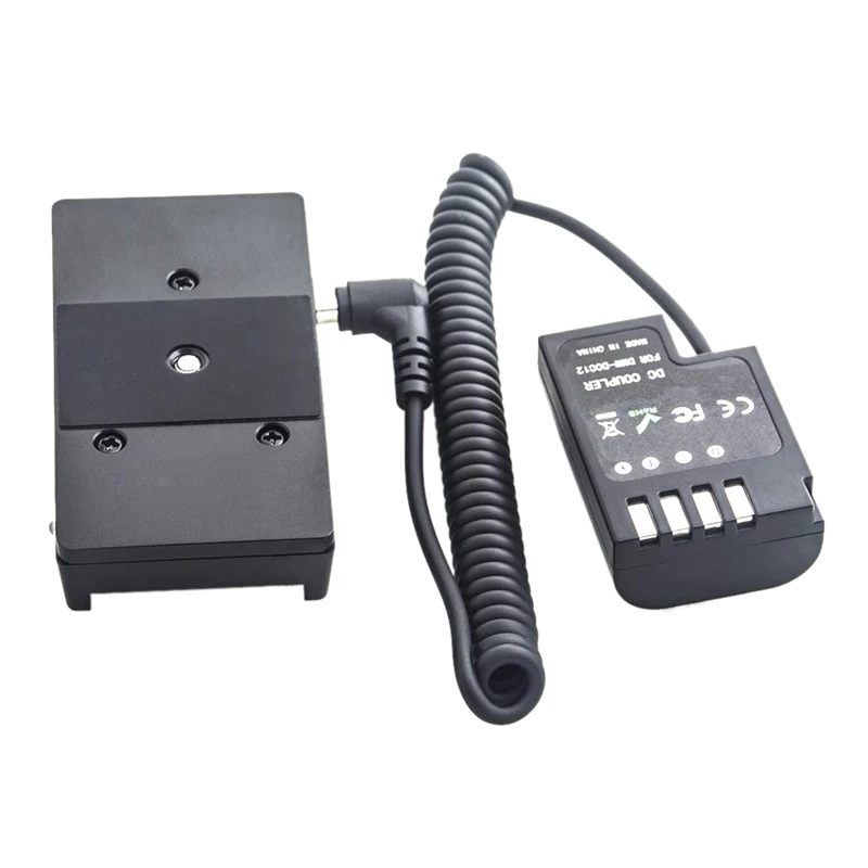 

Spring Cable Np-F970 Battery Plate Adapter To Dmw-Dcc12 Full Decoded Dummy Battery With 1/4 Inch Hot Shoe Mount Screw For Pana